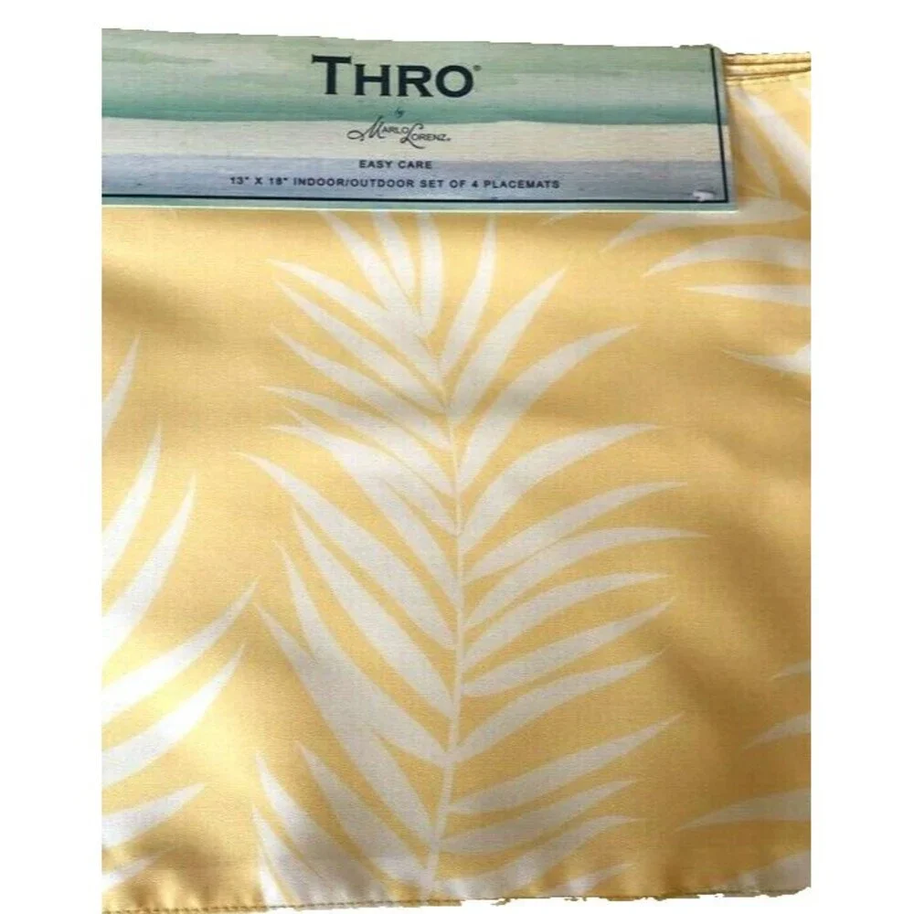 Thro Palm Leaf Placemats 13x18